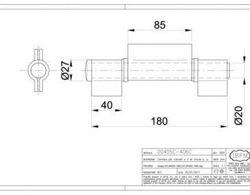406c Cerniera per Cancelli A 3 ALI CHIUSE 180MM a saldare 180mm