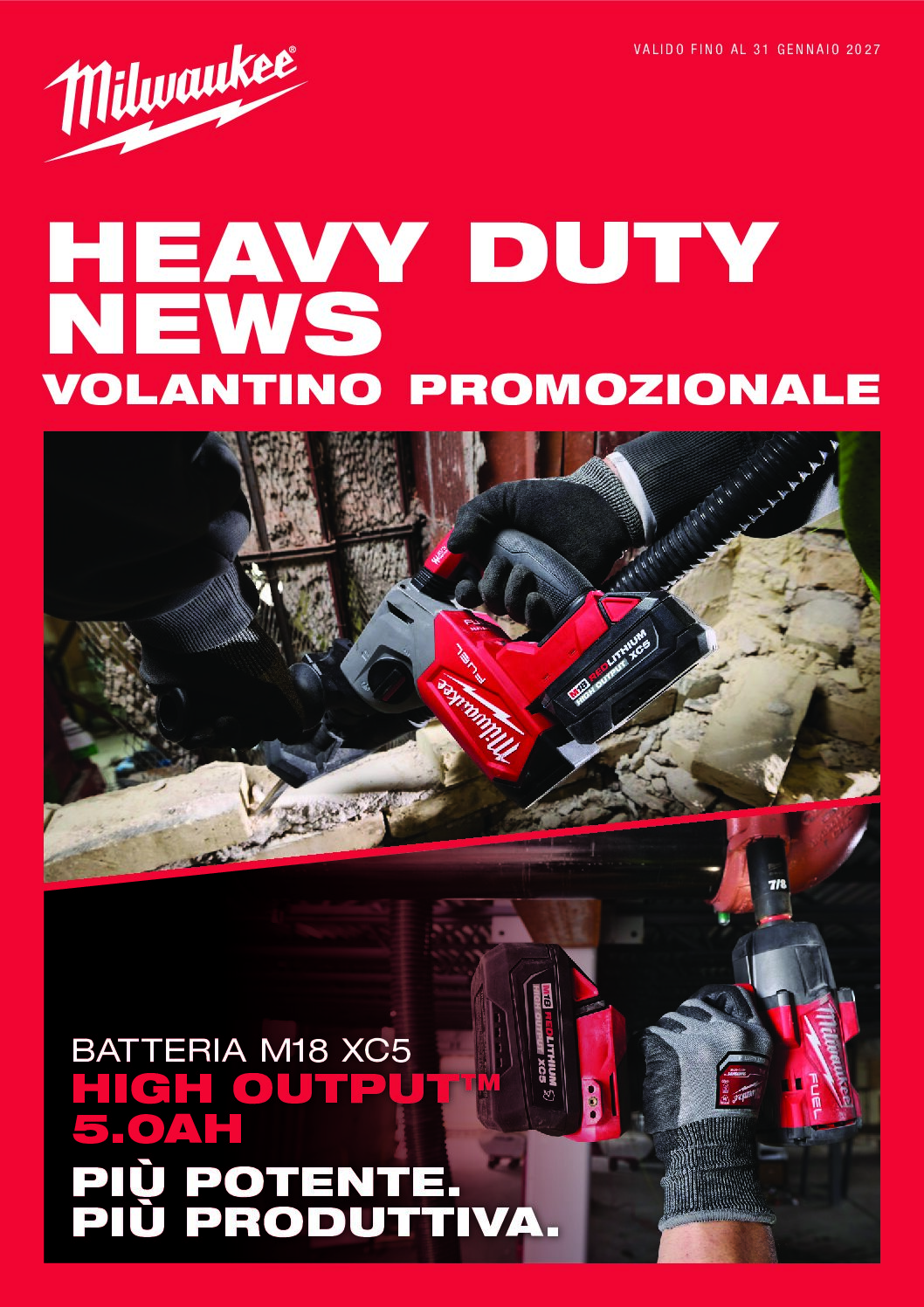 PROMO UTENSILI MILWAUKEE FINO AL 01.2027