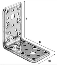 Giunzioni ad angolo acciaio inox 40x40 mm