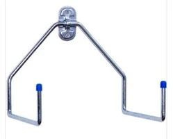 ganci aldeghi doppi a 'l' acciaio zinc. cm.20